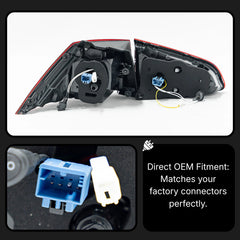 LED Tail Lights for VW Golf MK7 2015-2017 | OE Upgrade for GTI & Golf R Hatchback, Pre-Facelift, Start-Up Animation, Sequential, Plug & Play