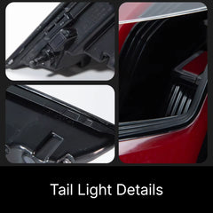 LED Tail Lights for VW Golf MK8 2022-2024 | OE Upgrade for GTI & Golf R Hatchback, Red Lens, Start-Up Animation, Sequential, Plug & Play