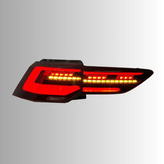 LED Tail Lights for VW Golf MK8 2022-2024 | OE Upgrade for GTI & Golf R Hatchback, Red Lens, Start-Up Animation, Sequential, Plug & Play