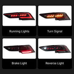 LED Tail Lights for VW Golf MK8 2022-2024 | OE Upgrade for GTI & Golf R Hatchback, Red Lens, Start-Up Animation, Sequential, Plug & Play