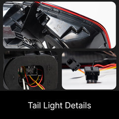 LED Tail Lights for VW Tiguan 2012-2017 | OE Upgrade for MK1 SUV R-Line, Red Lens, Start-Up Animation, Sequential, Plug & Play