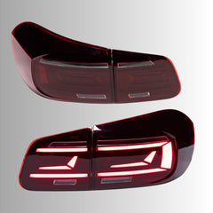LED Tail Lights for VW Tiguan 2012-2017 | OE Upgrade for MK1 SUV R-Line, Red Lens, Start-Up Animation, Sequential, Plug & Play