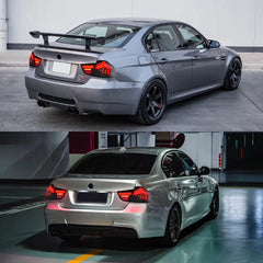 Smoked LED Tail Lights for 2009-2011 BMW 3 Series E90 LCI Sedan | Start-Up Animation, Plug & Play