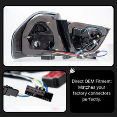 Smoked LED Tail Lights for 2009-2011 BMW 3 Series E90 LCI Sedan | Start-Up Animation, Plug & Play