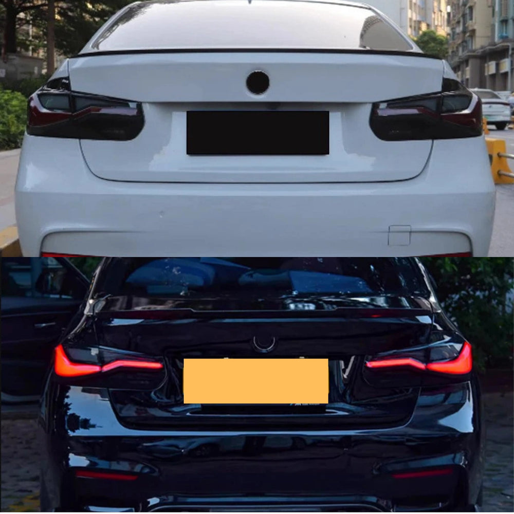SmokedLEDTailLightsforBMW3SeriesF30320i-340i_2012-2018_8-SeriesStyle_DynamicAnimation_Plug_Play_1 - NOXBEAM