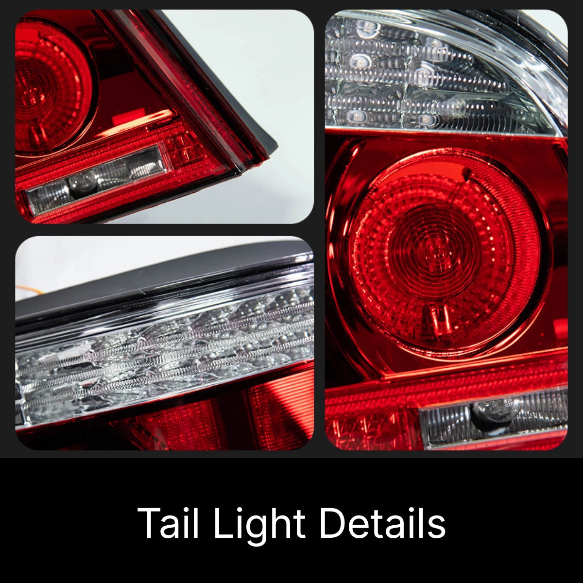 GTS-Style LED-Rückleuchten für 2004-2010 BMW 5er E60/M5 Limousine | Rot/Weiß, sequentiell