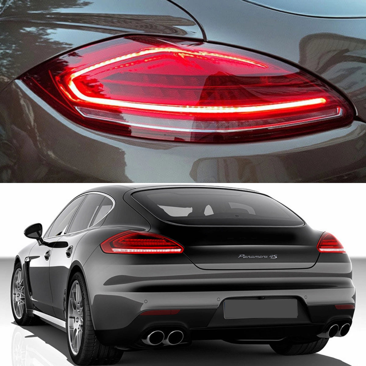 2010-2013 Porsche Panamera 970.1 LED Tail Lights | for Base 4 4S S GTS Turbo, Start-Up Animation, Plug & Play