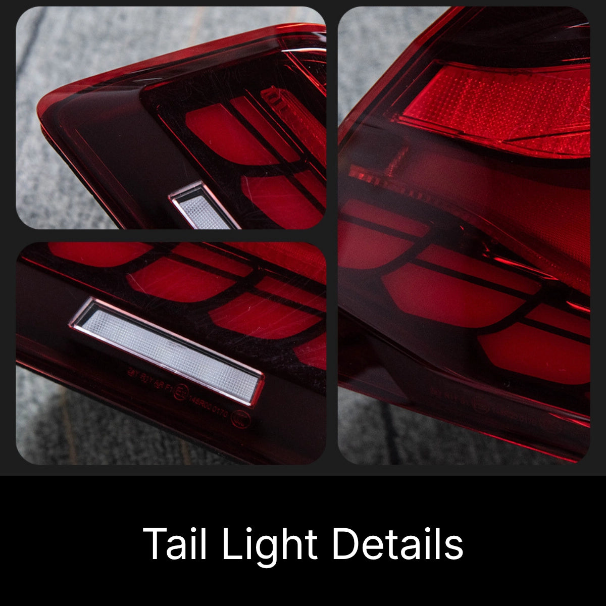 GTS-Style LED-Rückleuchten für 2011-2017 BMW 5er F10/M5 | Dragon Scale, sequentieller Blinker