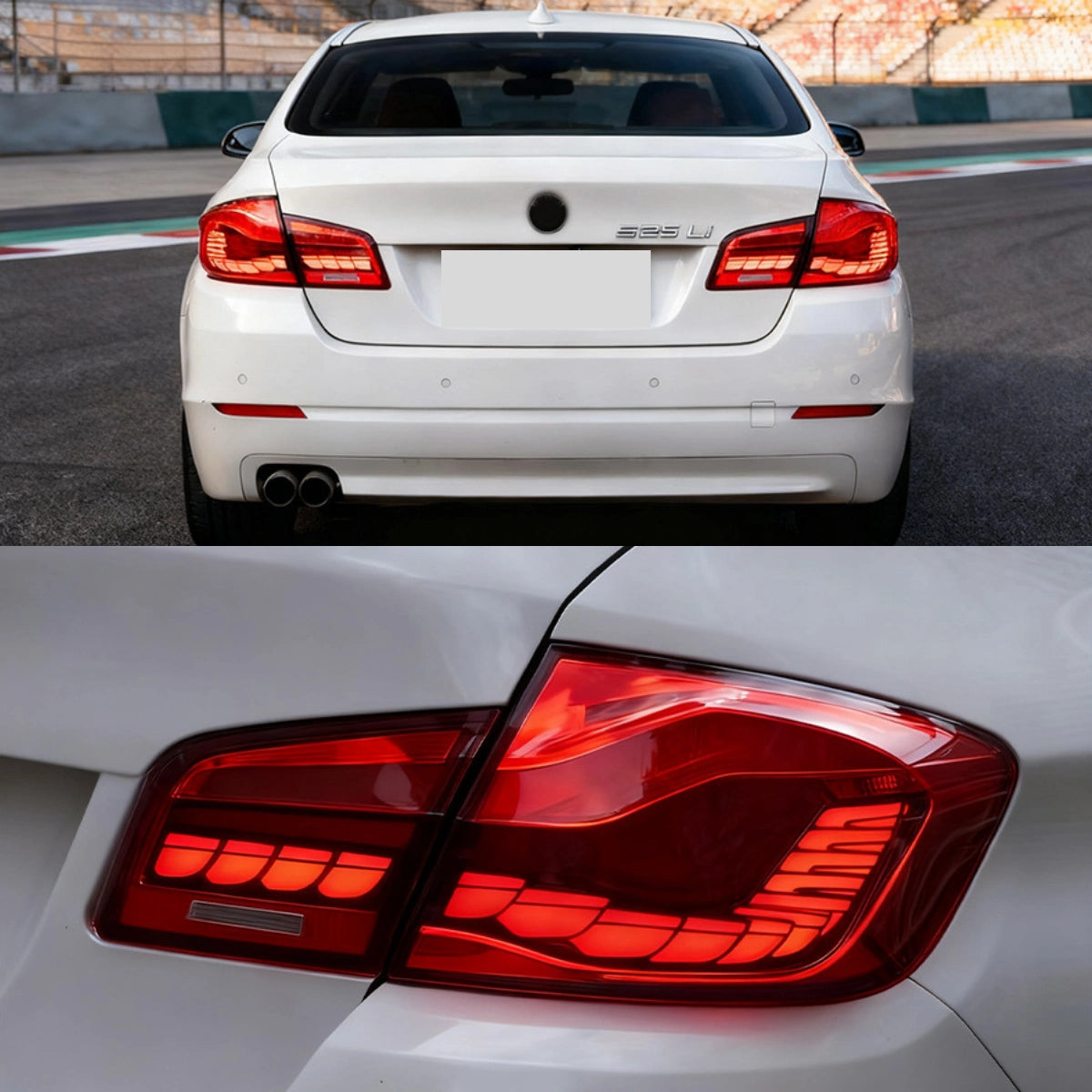 GTS-Style LED-Rückleuchten für 2011-2017 BMW 5er F10/M5 | Dragon Scale, sequentieller Blinker