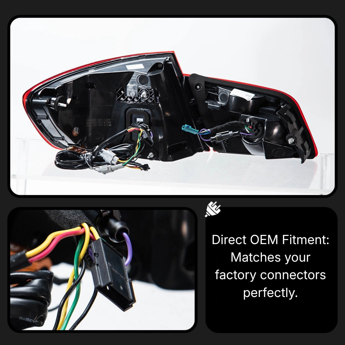GTS-Style LED-Rückleuchten für 2011-2017 BMW 5er F10/M5 | Dragon Scale, sequentieller Blinker