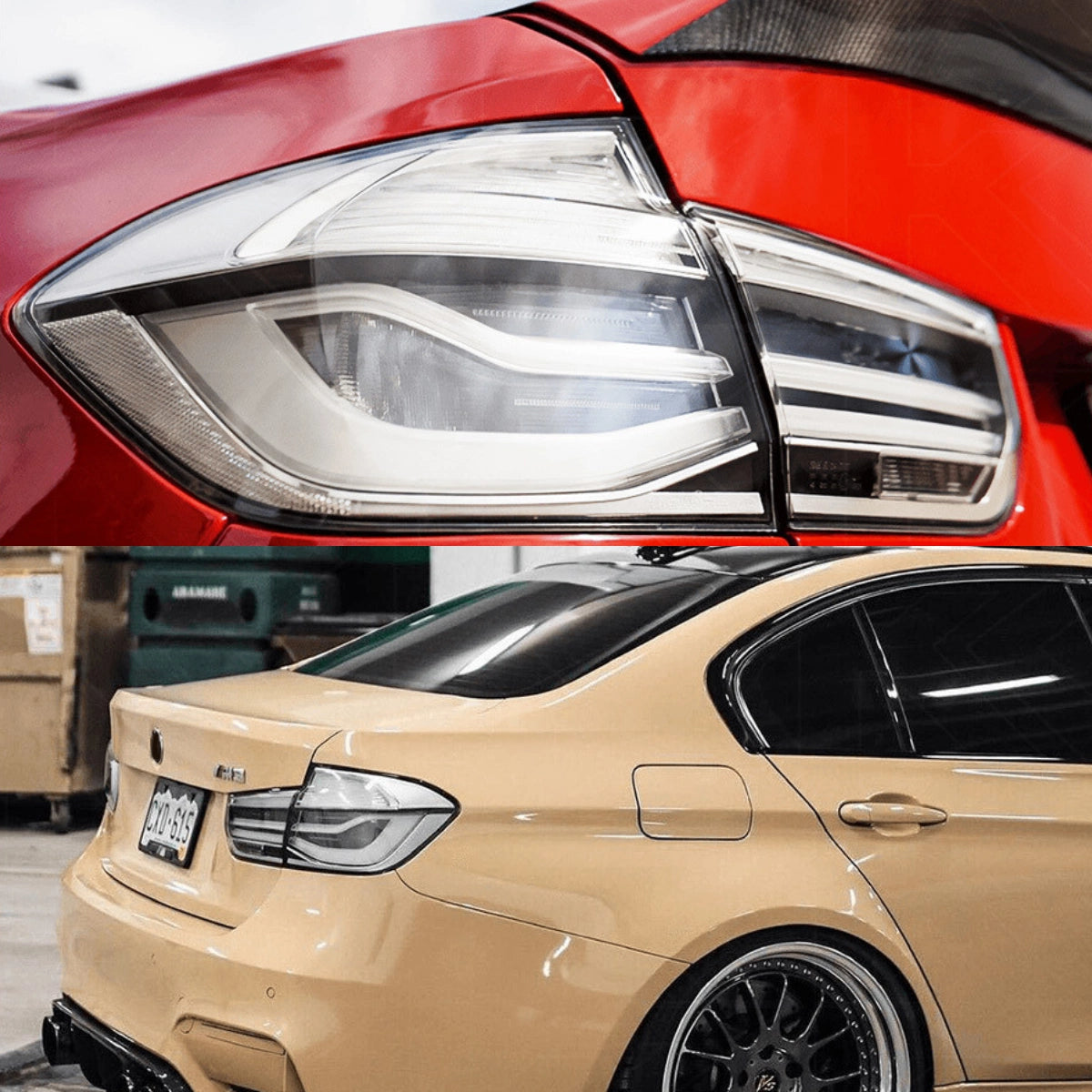 2012-2018 BMW 320i 328i 330i 335i 340i M3 F30 F80 Clear White LED Tail Lights | Sequential