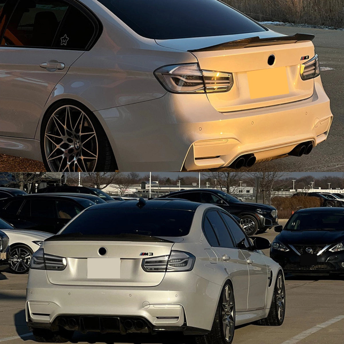 2012-2018 BMW 320i 328i 330i 335i 340i M3 F30 F80 Clear White LED Tail Lights | Sequential