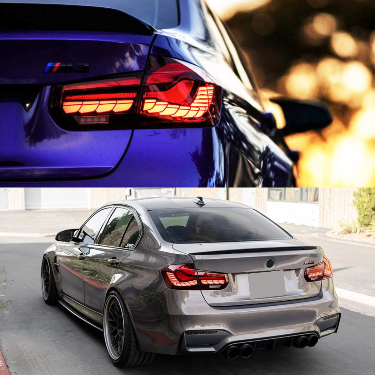 2012-2018 BMW 320i 328i 330i 335i 340i M3 F30 F80 GTS Style LED Tail Lights | Sequential, Plug & Play