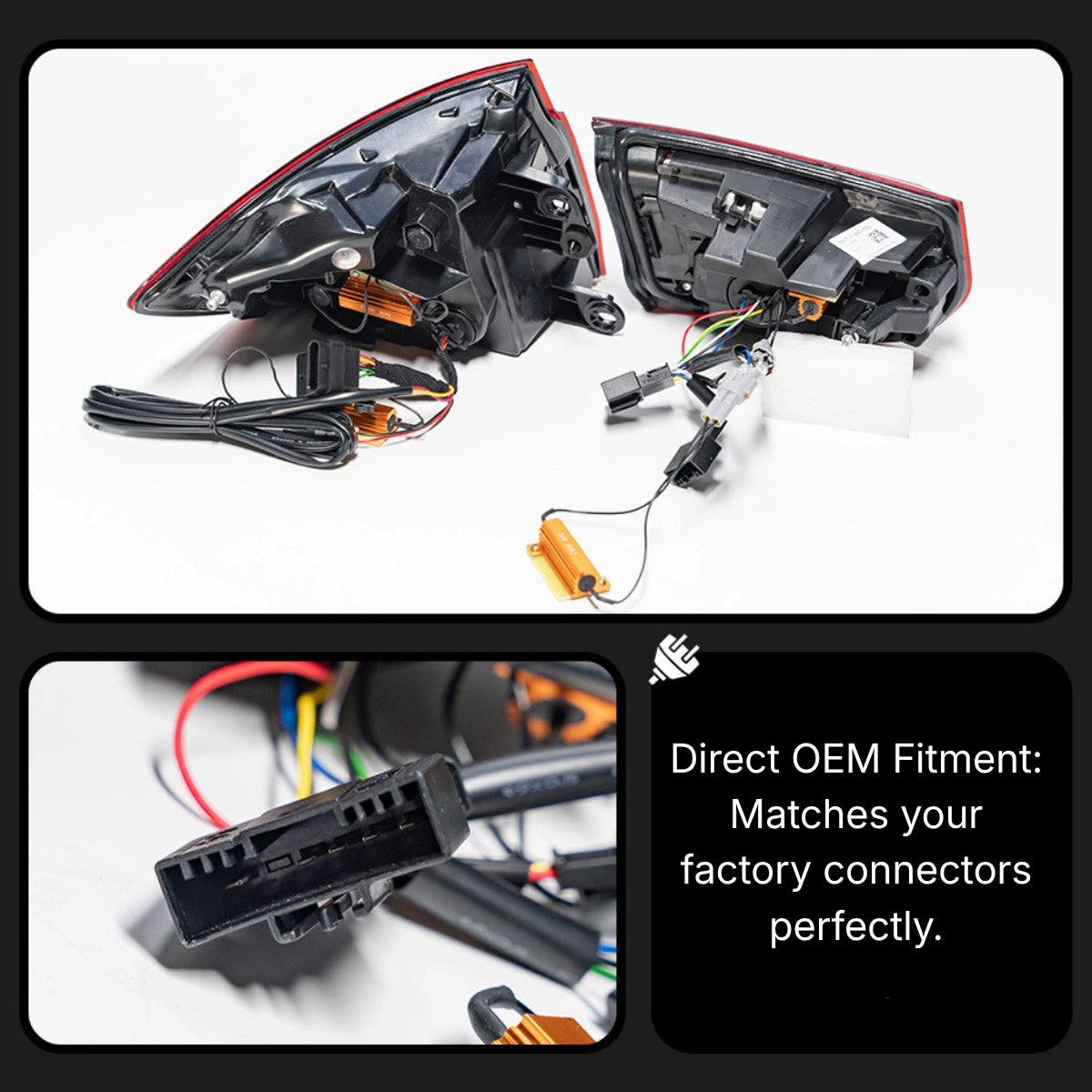 2012-2018 BMW 320i 328i 330i 335i 340i M3 F30 F80 GTS Style LED Tail Lights | Sequential, Plug & Play