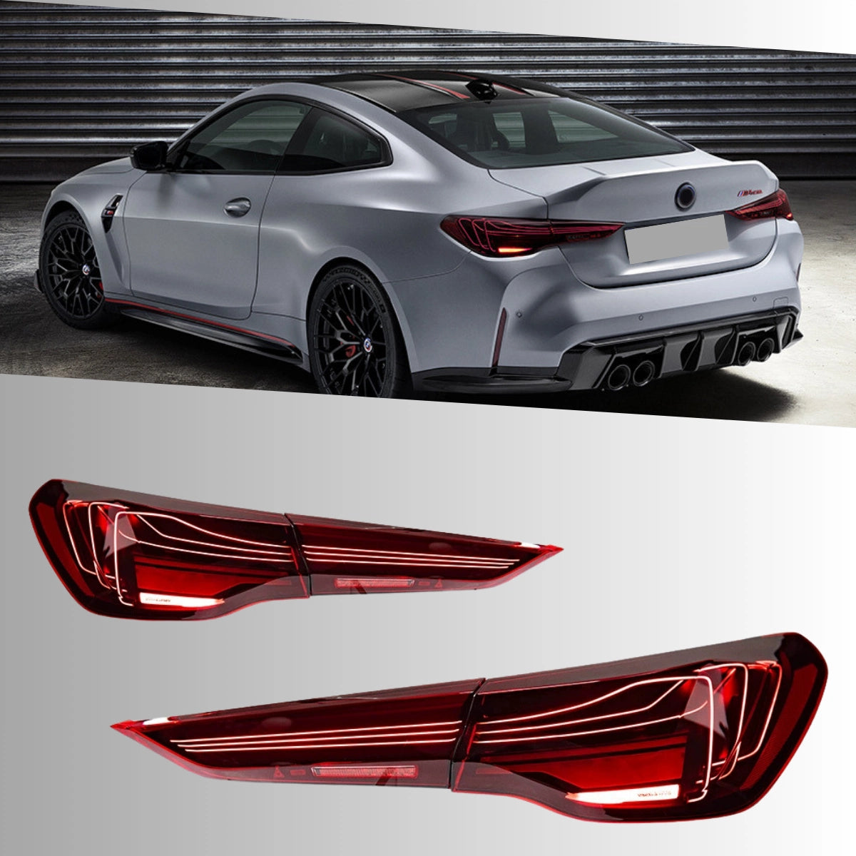 CSL LED-Rückleuchten für BMW 4er G22 & M4 G82 Coupé (ab 2021) | Laser-Wire, dynamischer Blinker