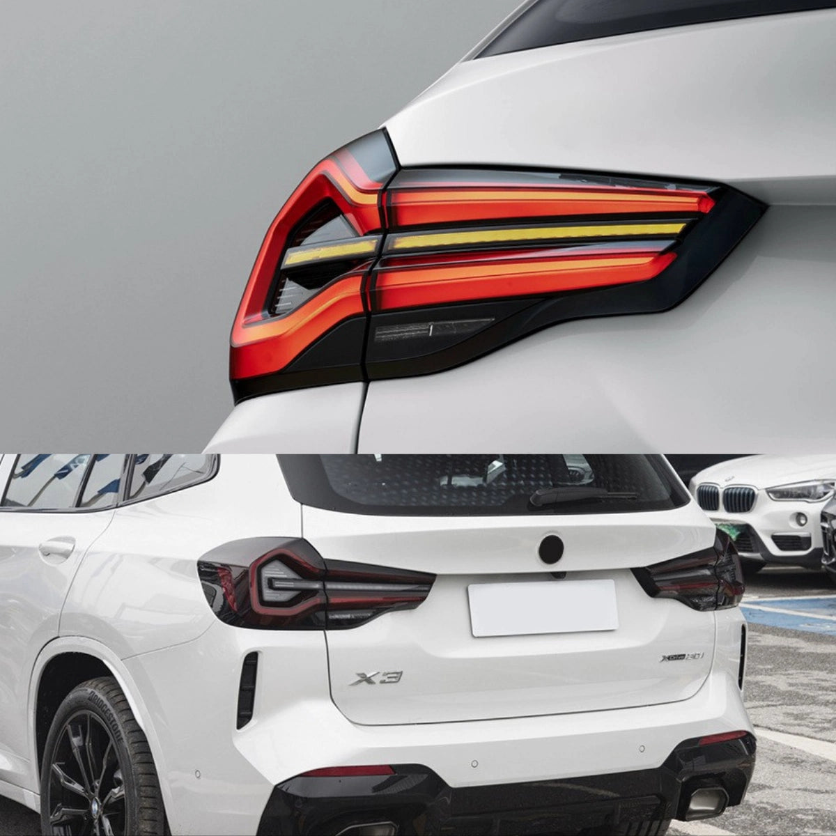 LED-Rückleuchten für 2018-2021 BMW X3 G01 Pre-LCI | Startanimation, dynamischer Blinker