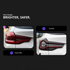 LED-Rückleuchten für 2018-2021 BMW X3 G01 Pre-LCI | Startanimation, dynamischer Blinker