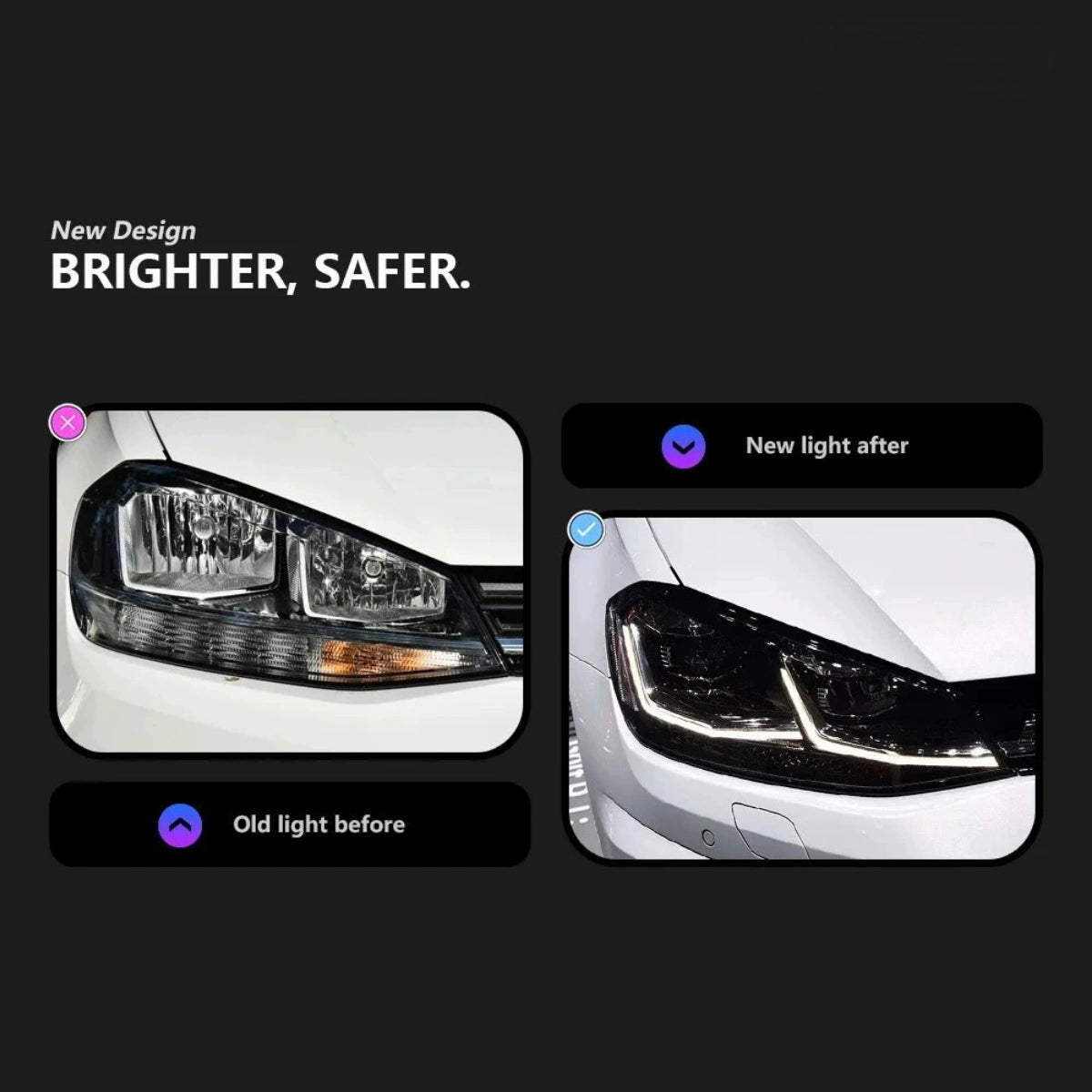 DualProjectorLEDHeadlightsforVWGolfGTIMK7.5_2018-2021_DRL_StartupAnimation_ForHalogenONLY_4 - NOXBEAM