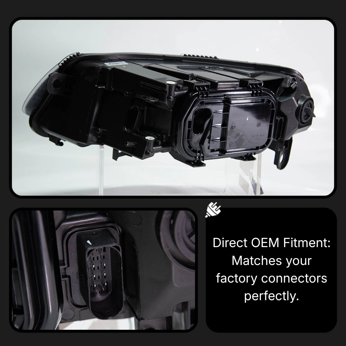 Full-LED-Doppelprojektor-Scheinwerfer für Audi A6/S6 C6 (2005-2011) | Nur ohne Adaptive/AFS