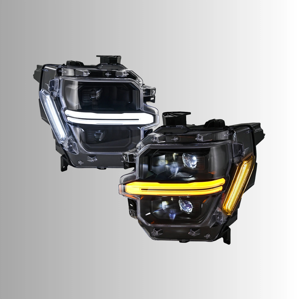 Voll-LED-Scheinwerfer für 2024-2025 Ford F-150 XL/XLT/STX | Doppelprojektor & Switchback-DRL