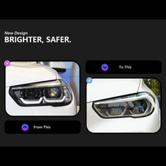 Full LED Headlight Upgrade for 2019-2023 BMW X5 G05 Pre-LCI For Non-Laser OE Only | Dual-Color DRL & Sequential Turn Signals