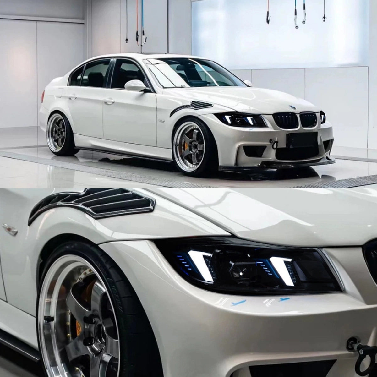 Voll-LED-Scheinwerfer für 2006-2011 BMW 3er E90/E91 | G-Style Fang-DRL & dynamische Blinker