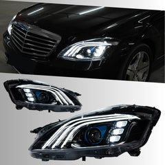 Full-LED-Scheinwerfer für 2007-2013 Mercedes W221 S550/S600 | Startanimation, sequentieller Blinker