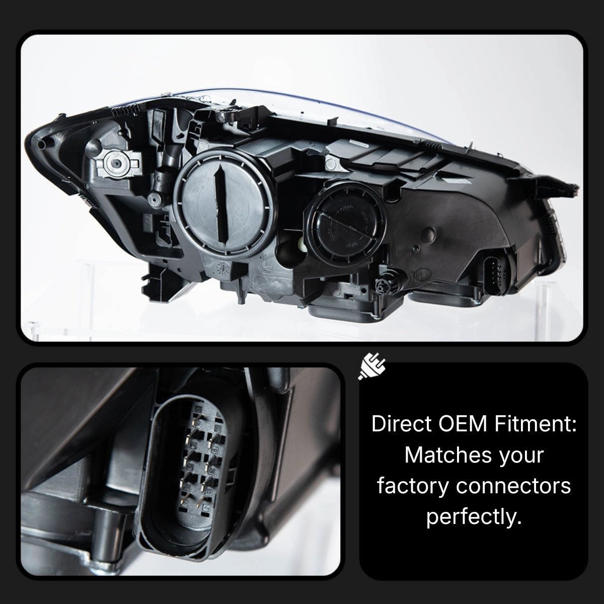 Full-LED-Scheinwerfer für 2007-2013 Mercedes W221 S550/S600 | Startanimation, sequentieller Blinker