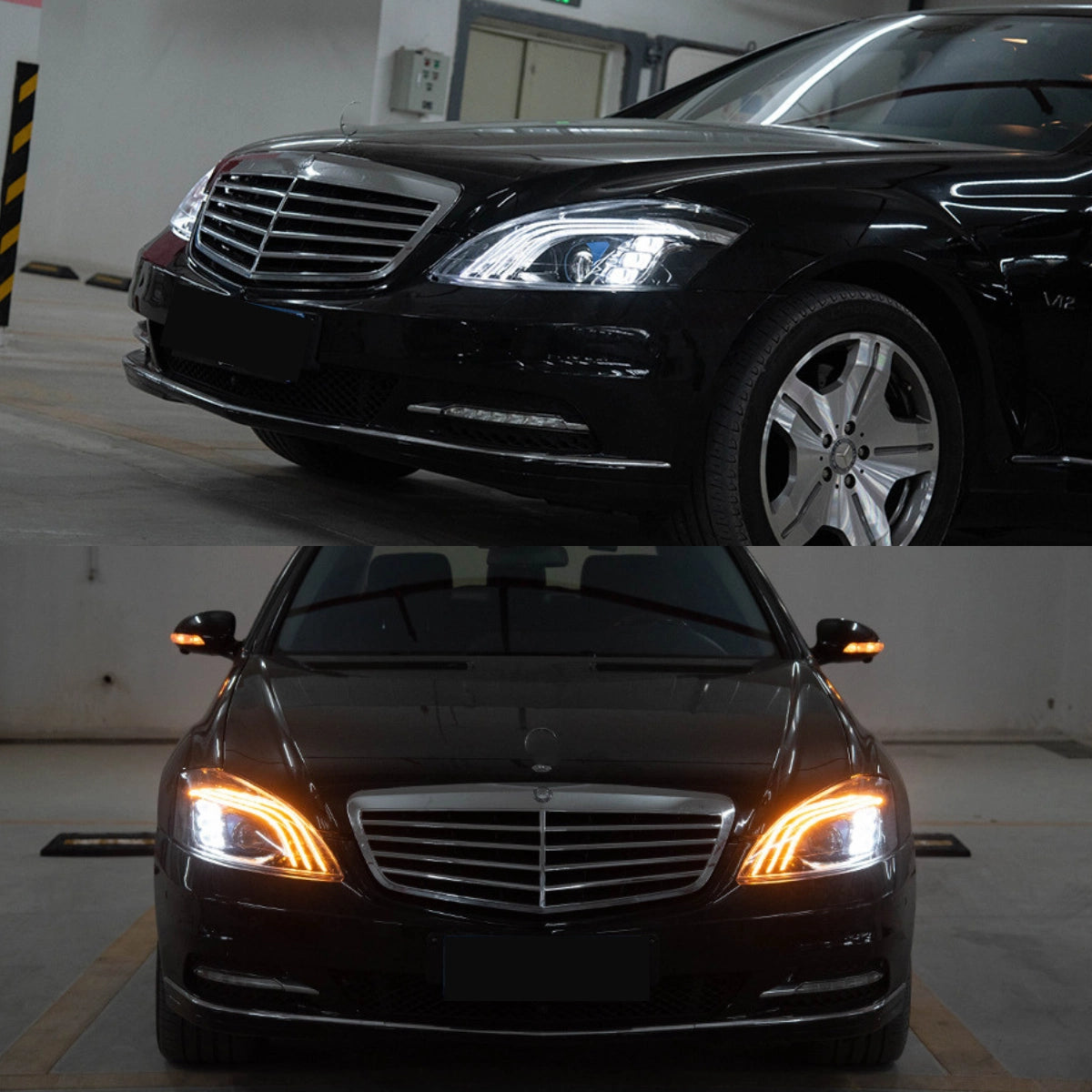 Full-LED-Scheinwerfer für 2007-2013 Mercedes W221 S550/S600 | Startanimation, sequentieller Blinker