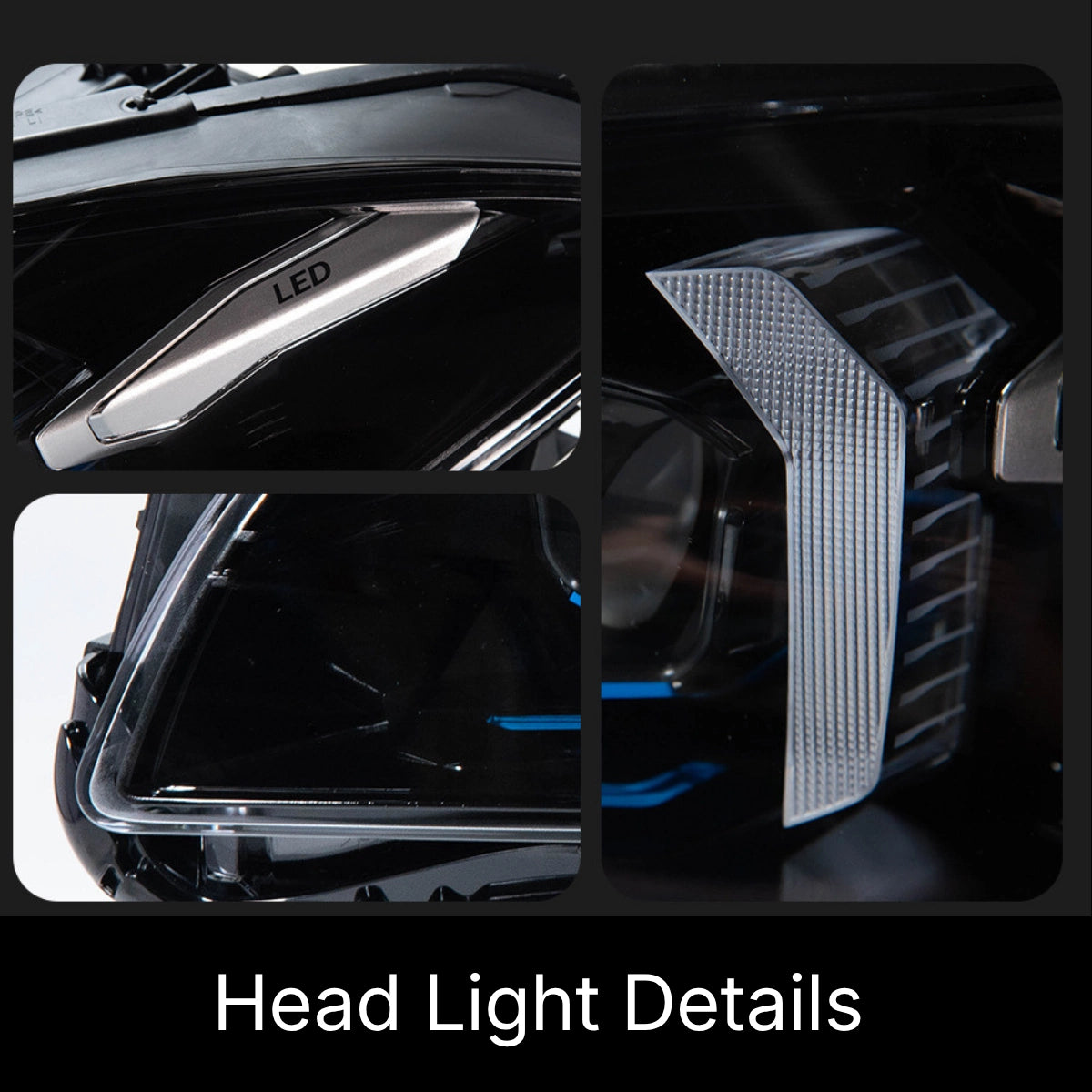 Full LED Headlights for 2011-2013 BMW 5 Series F10 Pre-LCI | G-Style Dual-Color Fang DRL, Plug & Play