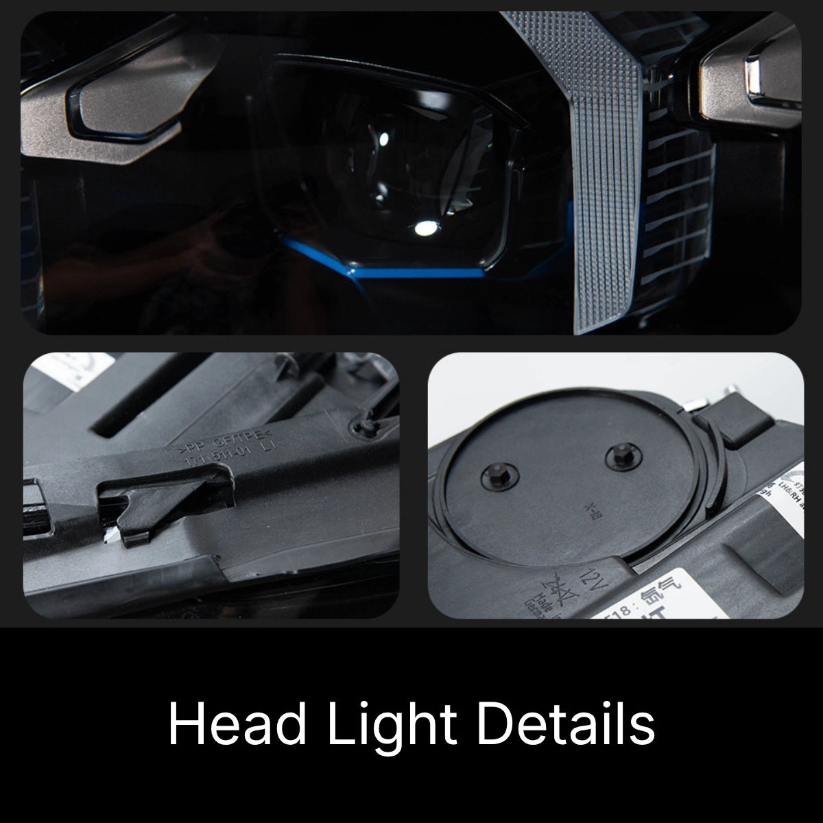 Full LED Headlights for 2011-2013 BMW 5 Series F10 Pre-LCI | G-Style Dual-Color Fang DRL, Plug & Play