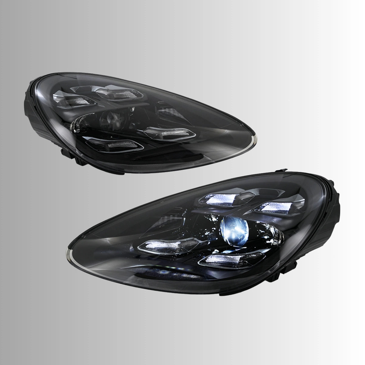 Full LED Headlights for 2011-2014 Porsche Cayenne 958.1 Pre-Facelift S GTS Turbo (OE Xenon) | White DRL, Plug & Play