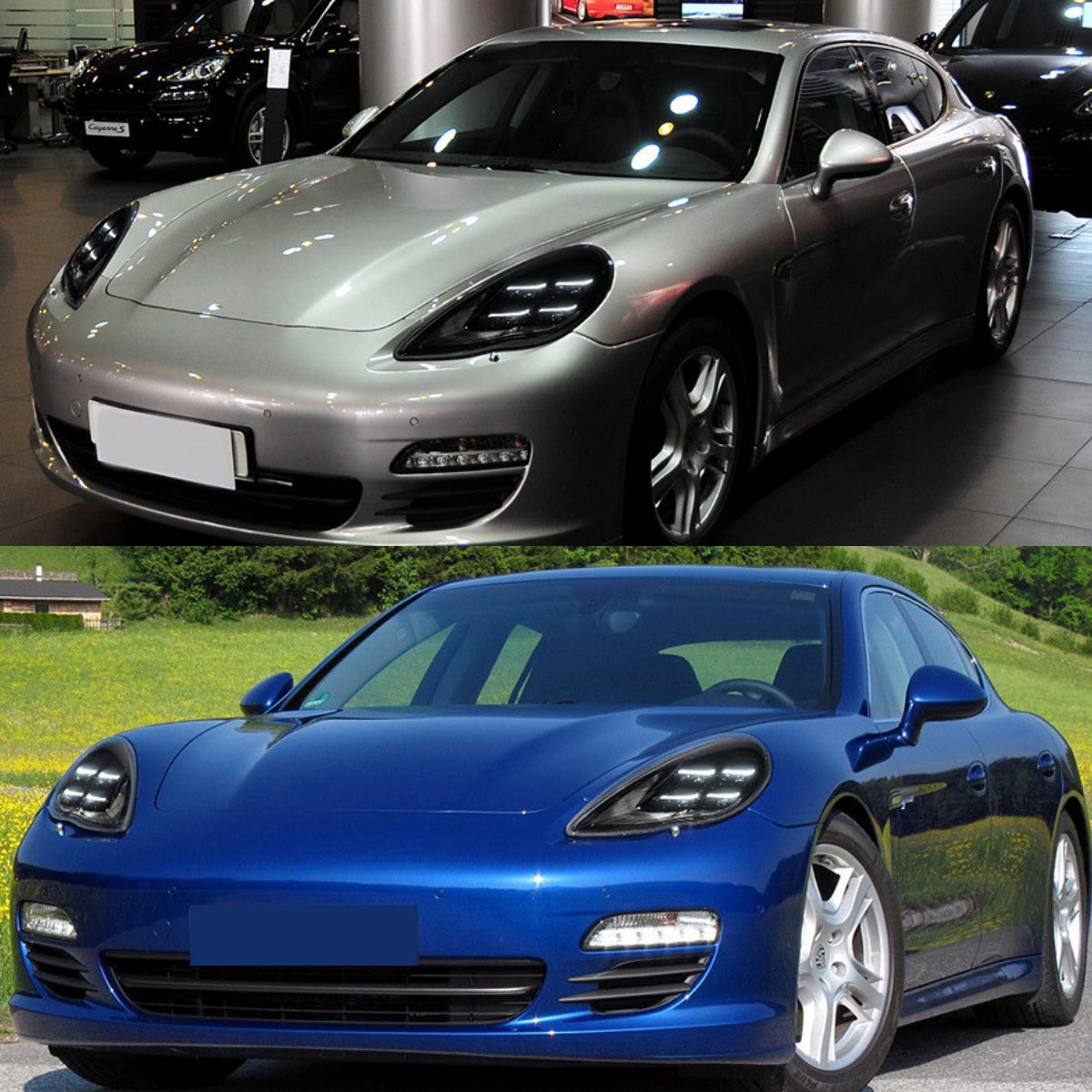 Full LED Headlights for 2014-2016 Porsche Panamera 970.2 Facelift S GTS Turbo | Blue Animation, Plug & Play