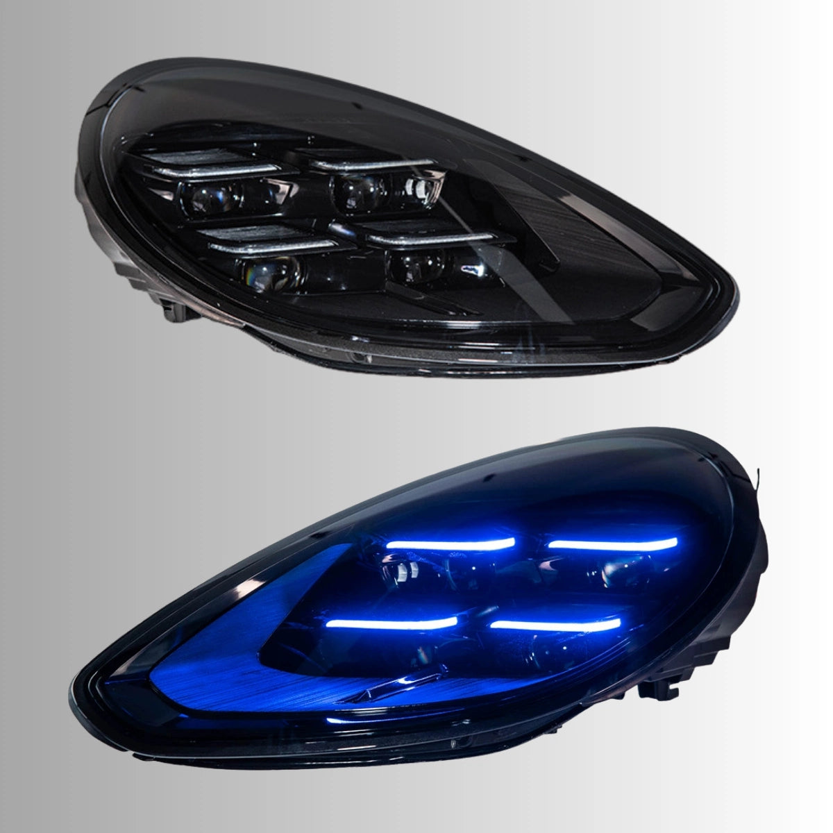 Full LED Headlights for 2014-2016 Porsche Panamera 970.2 Facelift S GTS Turbo | Blue Animation, Plug & Play