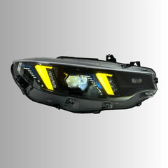 Full LED Headlights for 2014-2020 BMW 4 Series (F32/F33/F36) & M3/M4 (F80/F82) | Fang-Style Dual-Color DRL, Plug & Play