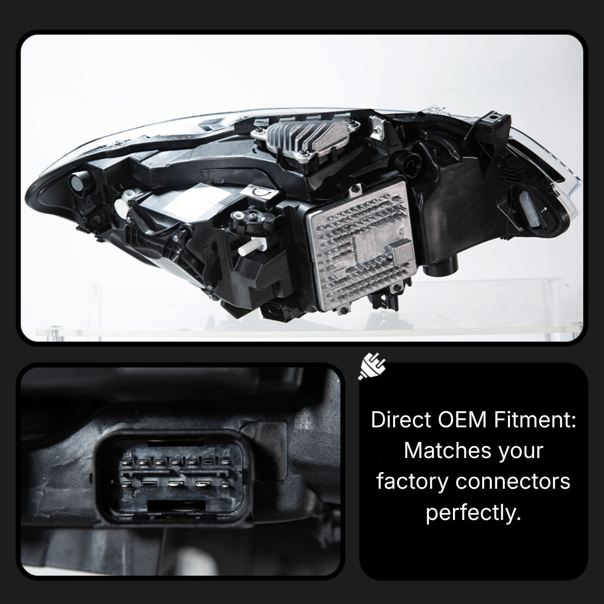 Full LED Headlights for 2014-2021 BMW 2 Series F22 F23 & M2 F87 | Dual-Color DRL, Start-Up Animation, Plug & Play