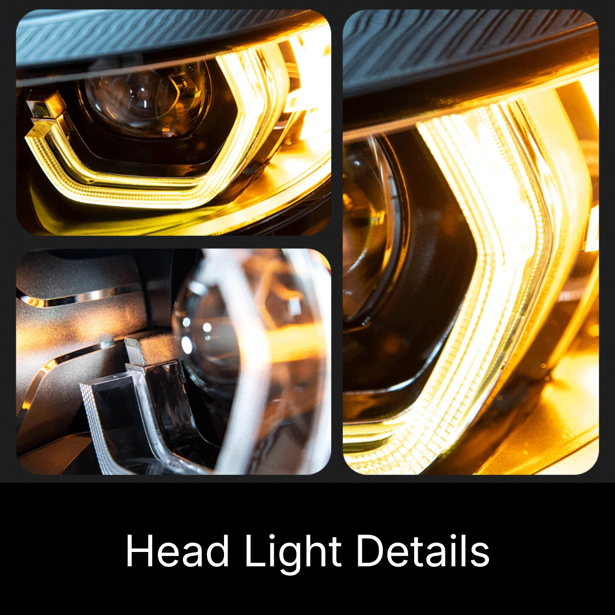 Full LED Headlights for 2014-2021 BMW 2 Series F22 F23 & M2 F87 | Dual-Color DRL, Start-Up Animation, Plug & Play