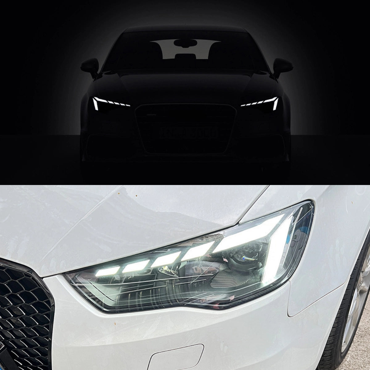 Full-LED-Scheinwerfer für 2015-2016 Audi A3/S3/RS3 8V Pre-Facelift | RS-Style, Non-Adaptive