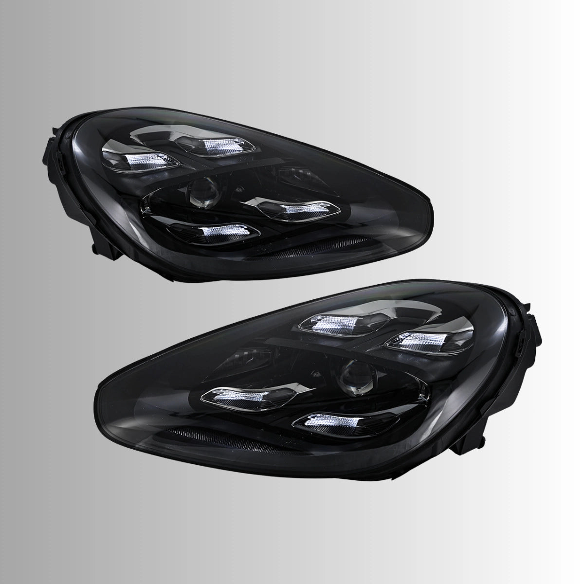 Full LED Headlights for 2015-2018 Porsche Cayenne 958.2 Facelift S GTS Turbo | White DRL, Plug & Play