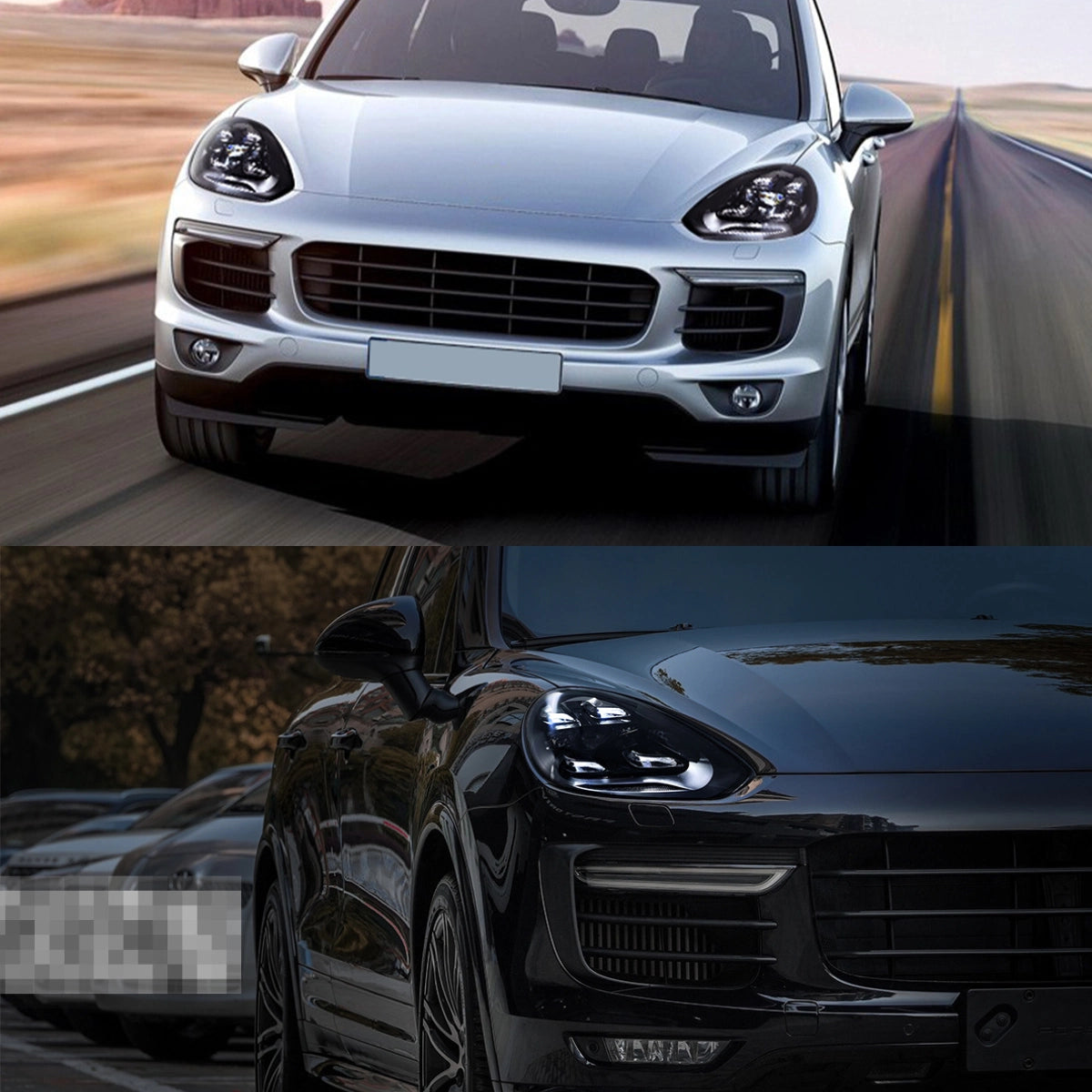 Full LED Headlights for 2015-2018 Porsche Cayenne 958.2 Facelift S GTS Turbo | White DRL, Plug & Play