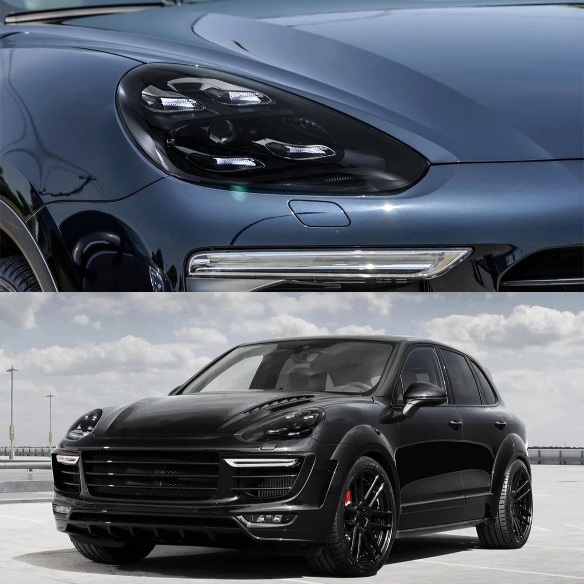 Full LED Headlights for 2015-2018 Porsche Cayenne 958.2 Facelift S GTS Turbo | White DRL, Plug & Play