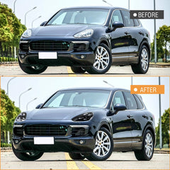 Full LED Headlights for 2015-2018 Porsche Cayenne 958.2 Facelift S GTS Turbo | White DRL, Plug & Play