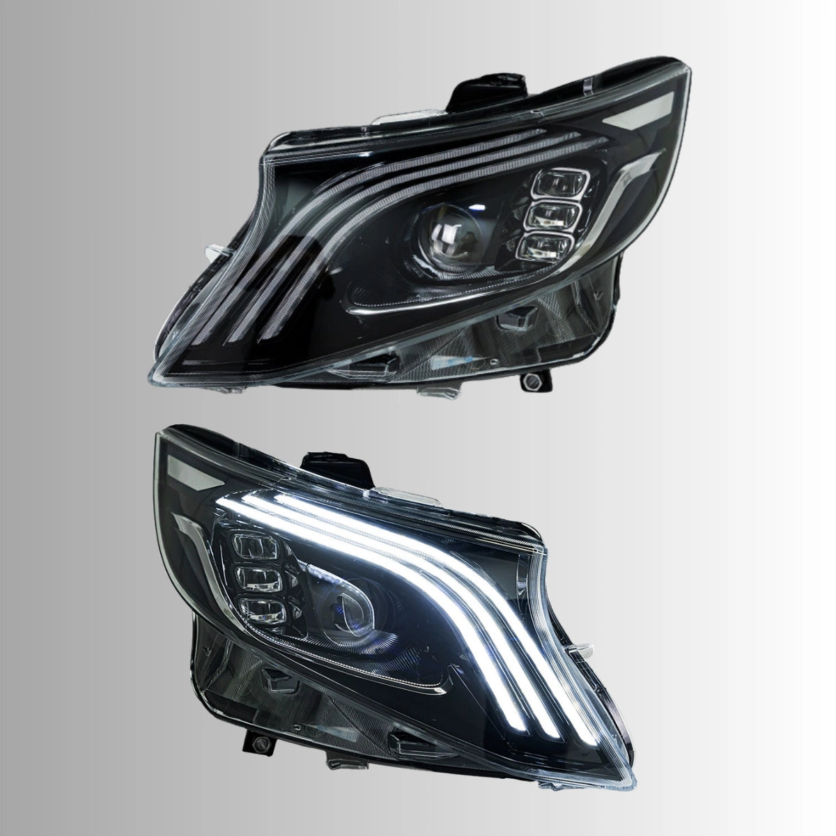 Full-LED-Scheinwerfer für 2016-2023 Mercedes Vito/Metris W447 | Nur Halogen ab Werk