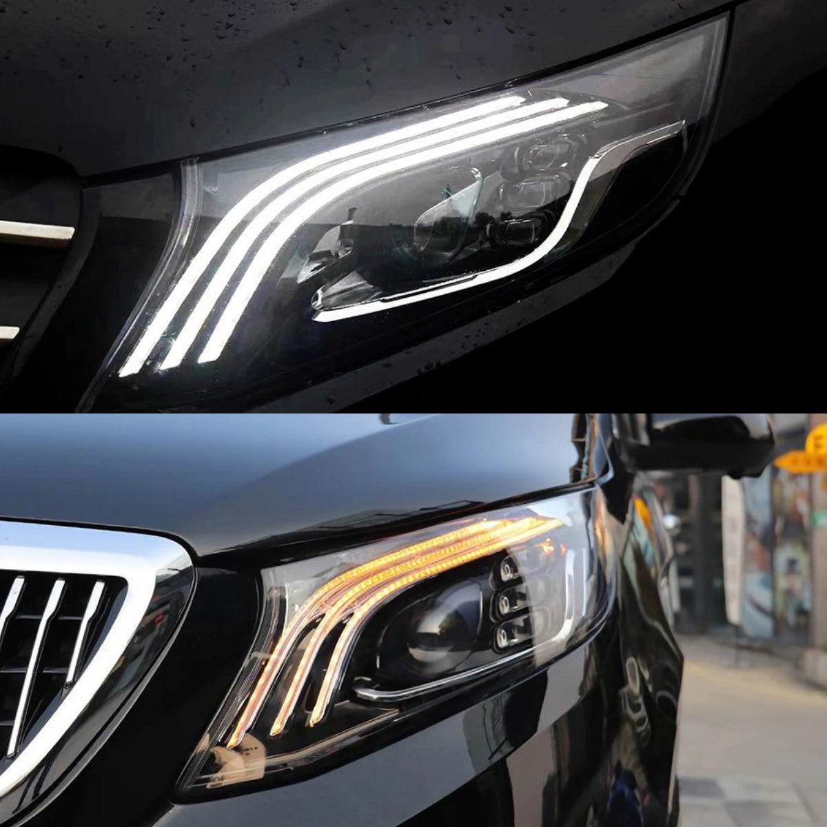 Full-LED-Scheinwerfer für 2016-2023 Mercedes Vito/Metris W447 | Nur Halogen ab Werk