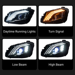 Full LED Headlights for 2017-2020 Mercedes W213 Pre-Facelift E300 E350 E450 | Start-Up Animation, Plug & Play