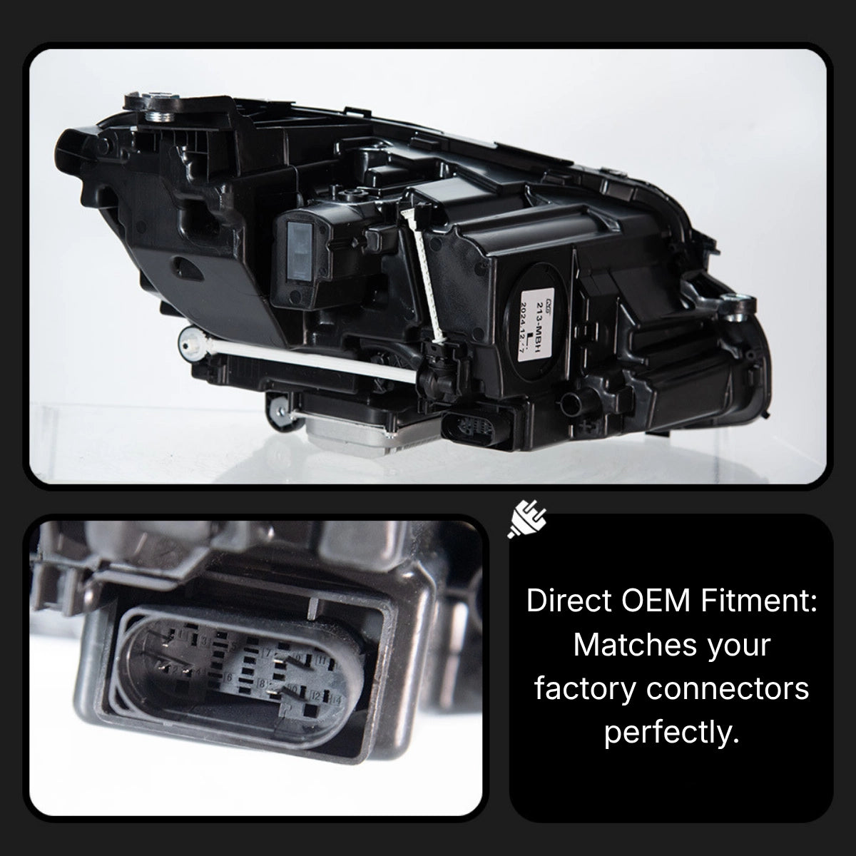 Full LED Headlights for 2017-2020 Mercedes W213 Pre-Facelift E300 E350 E450 | Start-Up Animation, Plug & Play