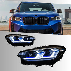 Full LED Headlights for 2018-2021 BMW X3 G01 Pre-LCI | White DRL, Sequential Signals, Plug & Play