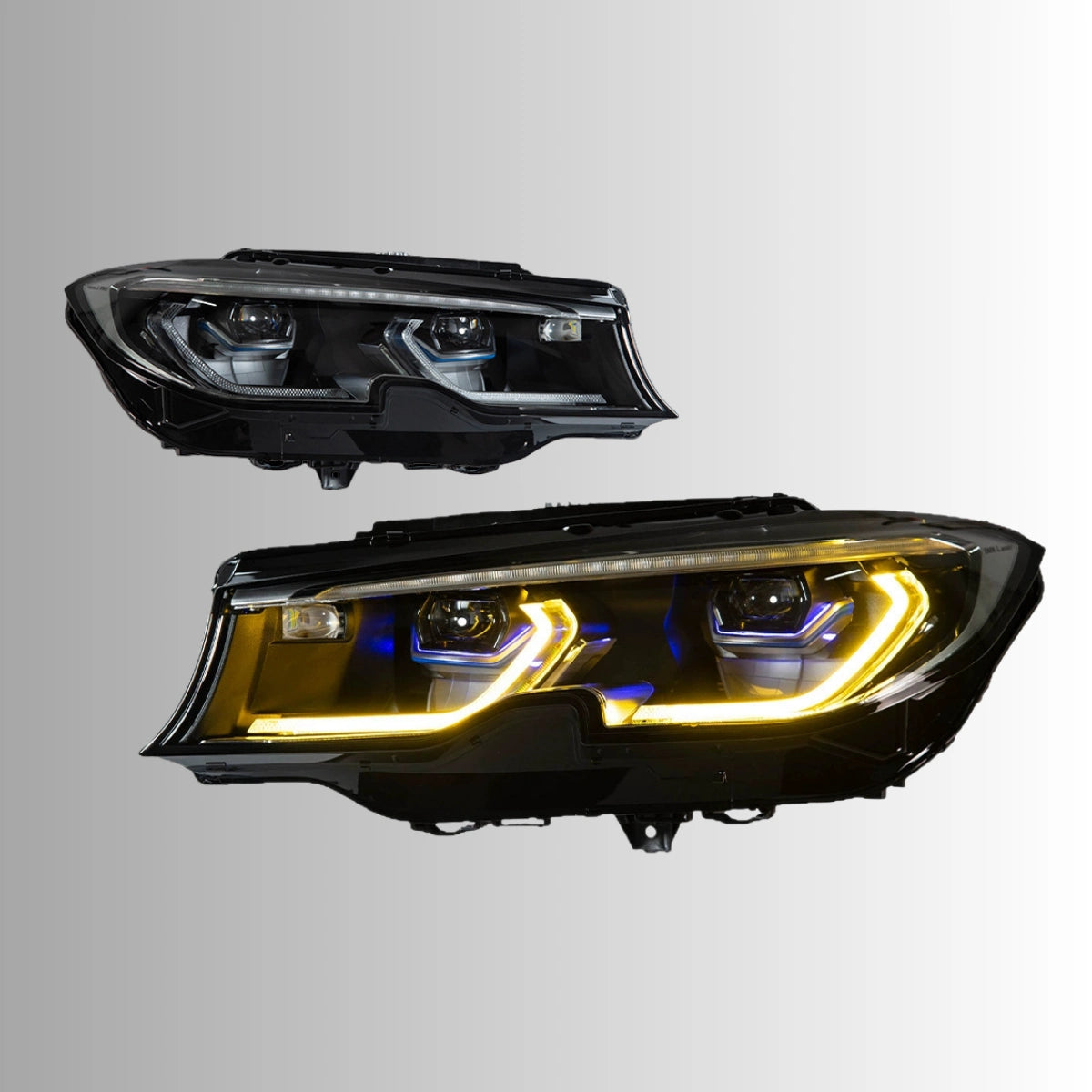 Full LED Headlights for 2019-2022 BMW 3 Series G20 Pre-LCI | Dual-Color DRL, Plug & Play
