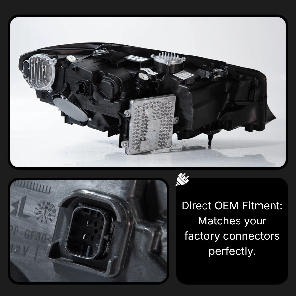 Full LED Headlights for 2019-2022 BMW 3 Series G20 Pre-LCI | Dual-Color DRL, Plug & Play