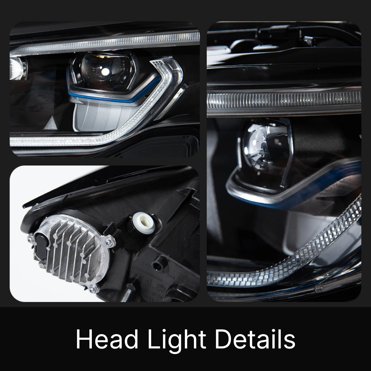 Full LED Headlights for 2019-2022 BMW 3 Series G20 Pre-LCI | Dual-Color DRL, Plug & Play